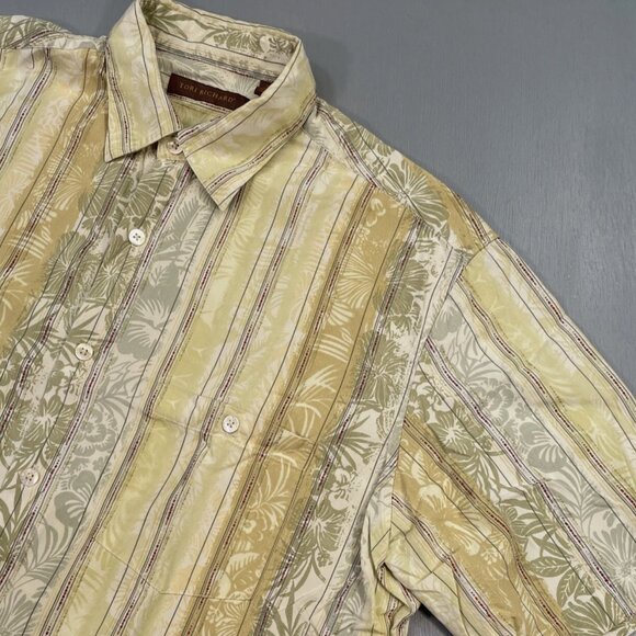 Tori Richard Hawaiian Shirt Men Small Floral Silk Blend Island Aloha Camp Resort - Picture 5 of 6